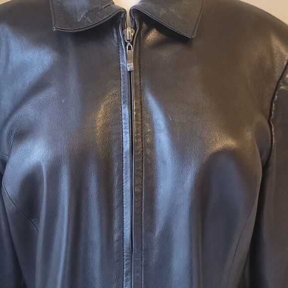Vintage Marcel Kassini leather coat. Large - Picture 4 of 14